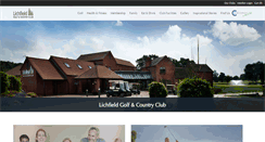 Desktop Screenshot of lichfieldgolfandcountryclub.com